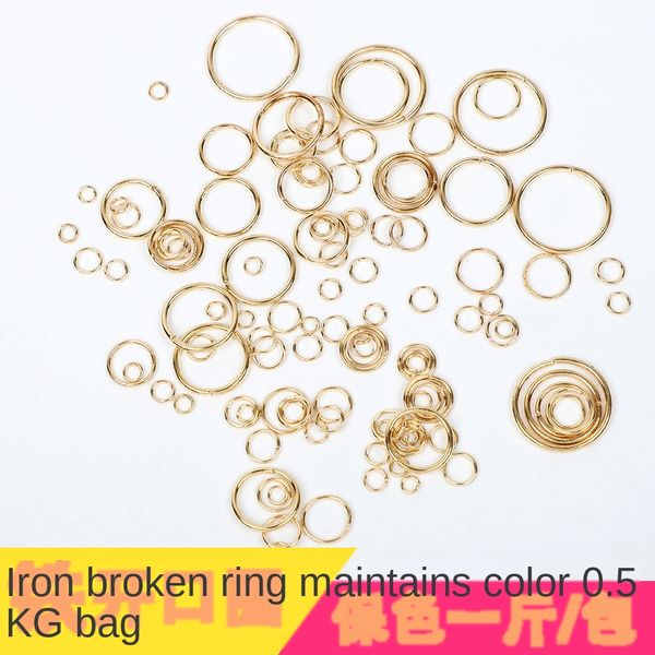 

opening ring metal color protection electroplating 1 kg/bag accessories yr accessories closed single ring, Silver