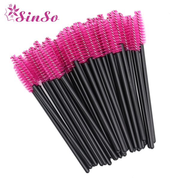 

sinso 2/50pcs disposable eyelash brush makeup brushes mascara wands applicator grafting eyelash curling comb beauty makeup tool