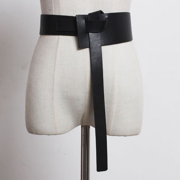 

luxury design women waist belt fashion wide corset leather belt female pu leather waistband cummerbunds accessories, Black;brown