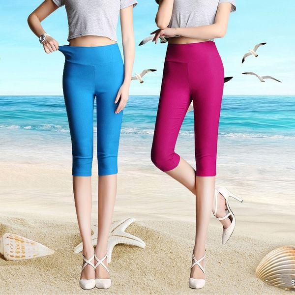 

high elastic leggings outer leggings plus large tights pants women's pantssize korean thin high waist 200 jin women's pants, Black