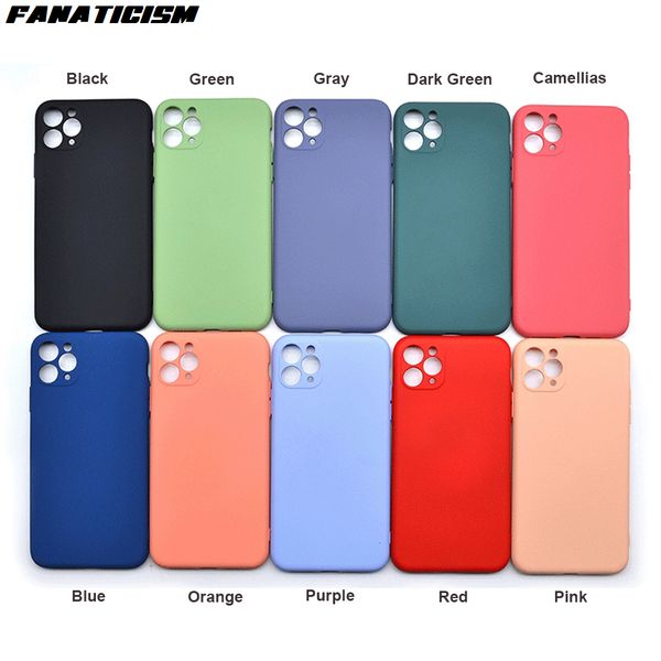 

liquid silicone phone case for iphone11 11pro max xr xs max 7 8 plus se 2020 smart luxury soft cover protector villus