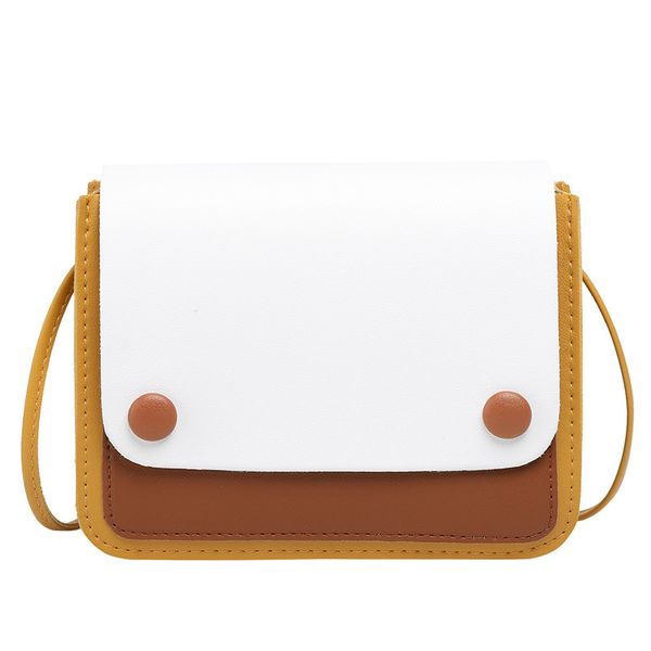 

contrasting color single shoulder factory for square sling bag new lady contrasting color smiley face change phone bag