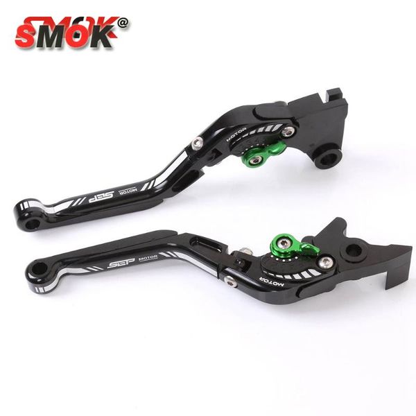 

smok motorcycle accessories cnc aluminum adjustable folding extendable brake clutch levers for z750 z800 2013-2020