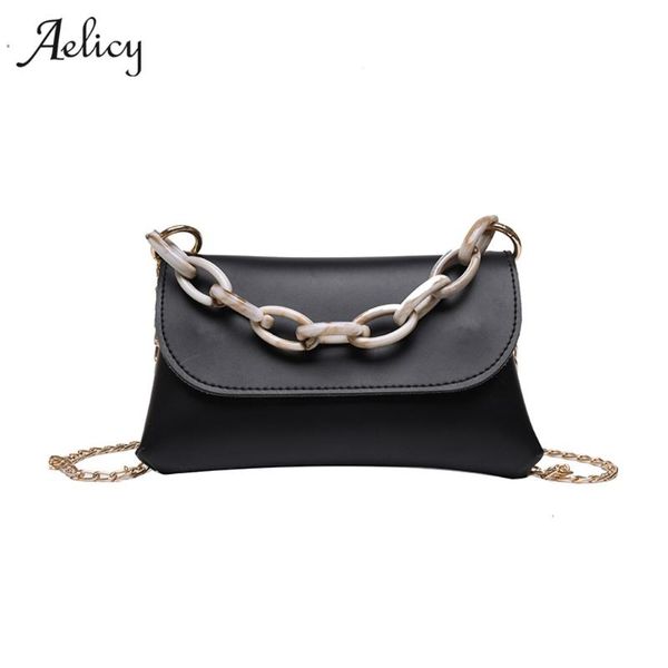 

aelicy fashion women shoulder bag leather small shoulder messenger bags for women 2020 chain lock crossbody bag female travel