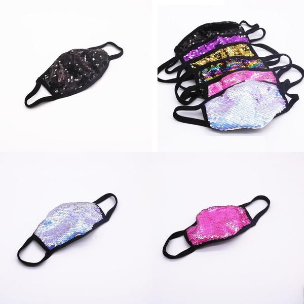 

6 style sequin mask sunscreen ice silk fashion sunscreen dustproof and breathable cotton cloth can be washed and reused xd23653 home003 ibin