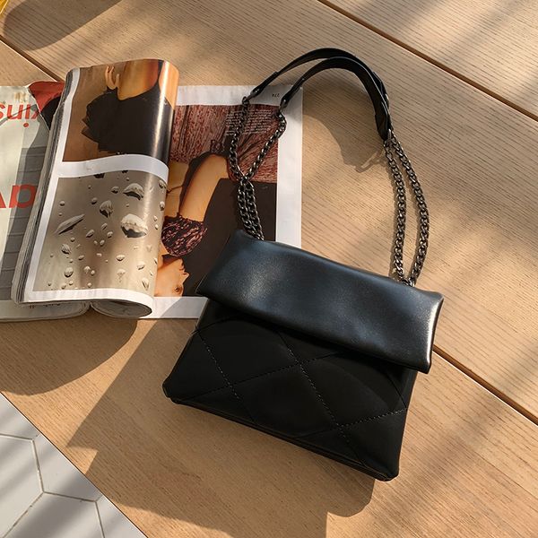 

мягкая кожа цепи crossbody сумки для женщин 2020 год сбора винограда лоскут плеча мешок женщин сумка дамы дизайнер кошелек и сумка