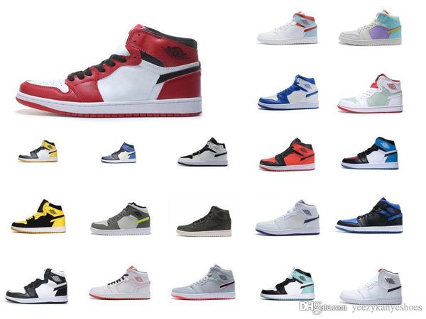 

snakeaskin jordan retro 1 yellow men basketball shoes trainers 1s og game royal blue white black mens sports shoes 6580