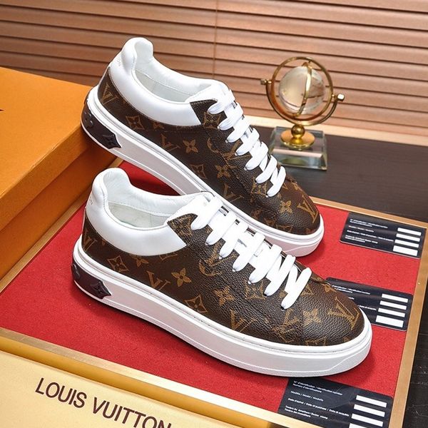 

2020 a9 mens classic casual shoes leather lace-up fashion luxury designer shoes handsome mens sneakers original box, Black