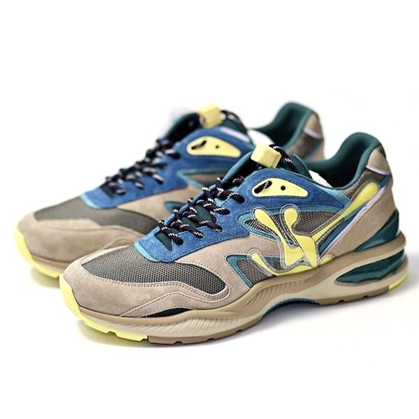 

2020 mens designers trail sneaker monogram sole calf leather men's sneakers low platform trainers runners quality, Black