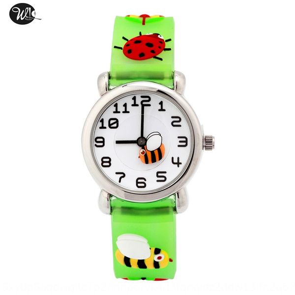 

children's creative 3d bee boys' girls' waterproof cartoon watch children's watch, Blue