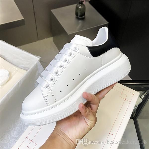 

2020 stylish men women sneaker casual shoes real leather sneaker italy shoe velvet sneakers chaussures, Black