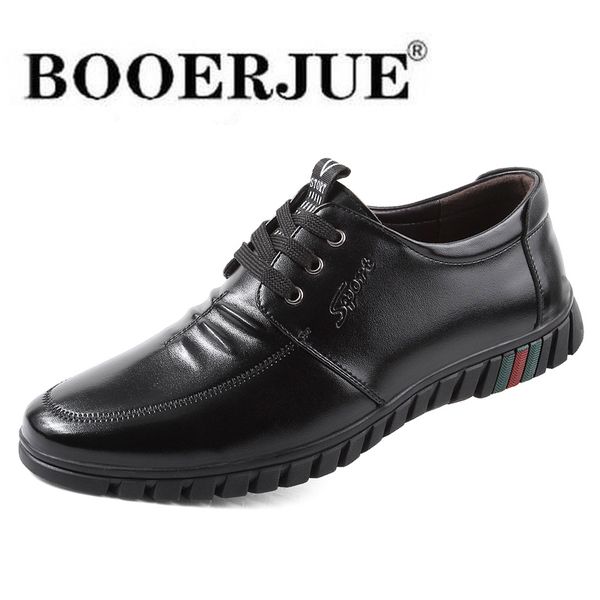 

luxury shoes split leather shoes men loafers comfortable casual men leather flats breathable autumn moccasins, Black
