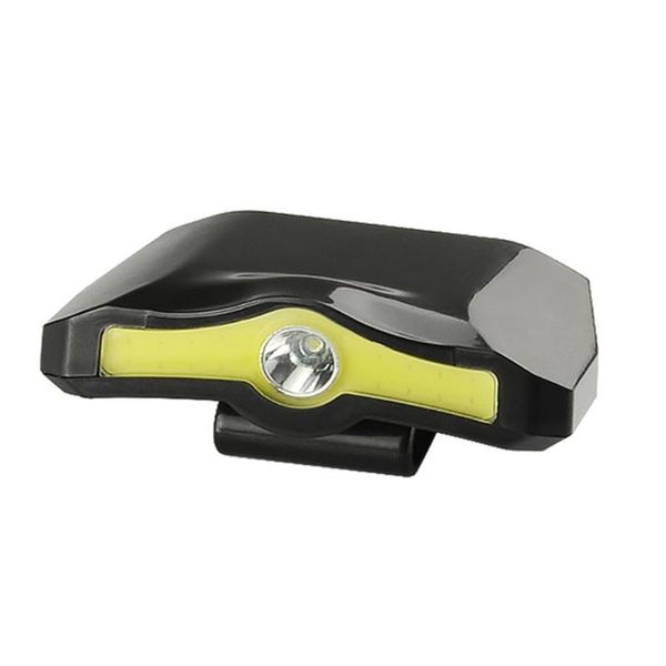 

cob led cap light clip-on cycling safety outdoor headlamp portable hat mount night fishing 90 degree rotatable camping