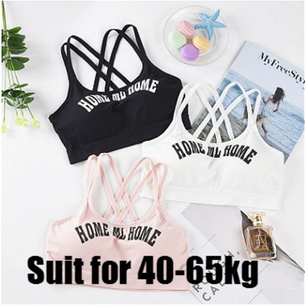 

sports bra yoga women push up bra fitness vest sport letters black white running yoga gym fitness crop women, White;black
