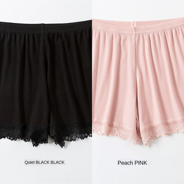 

20 новые кружева шить анти-воздействия брюки тонкие три точки безопасности брюки нить lace безопасности пассивом студента шорты, Black;white