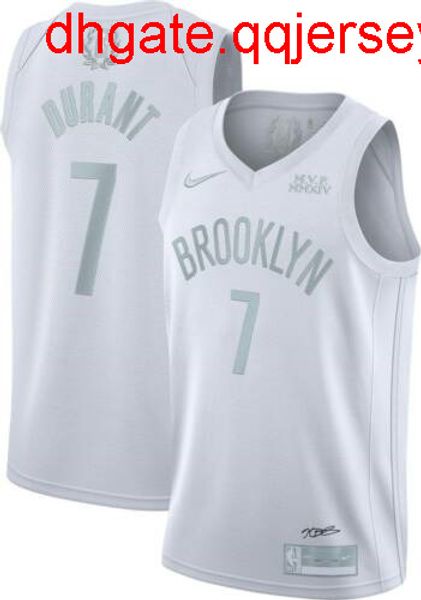 

kevin durant #7 men's white mvp player jersey new nkvest stitched basketball jerseys, Gray