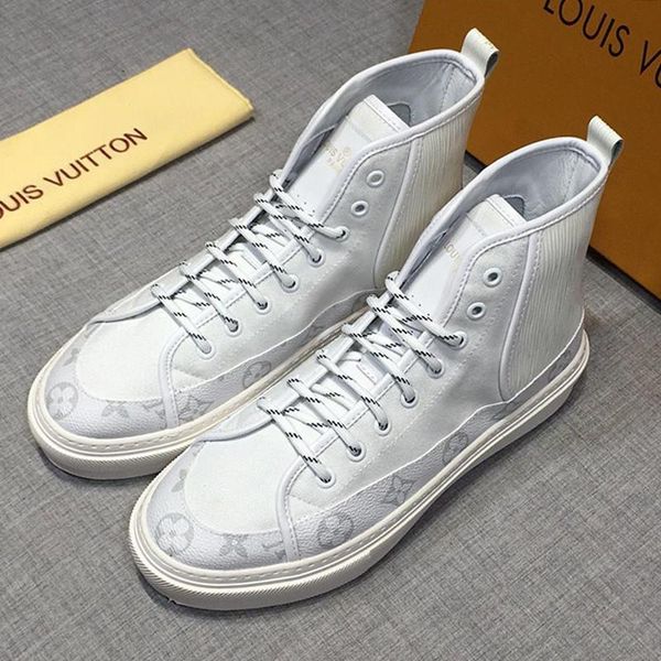 

luxury high men 's shoes zapatillas hombre with origin box outdoor walking comfortable vintage lace -up fashion lightweight shoes