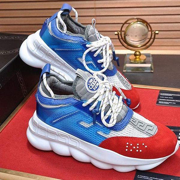 

new arrival mens shoes fashion luxury designer lightweight sneakers lace -up low sports men shoes chain reaction sneakers fast delivery, Black