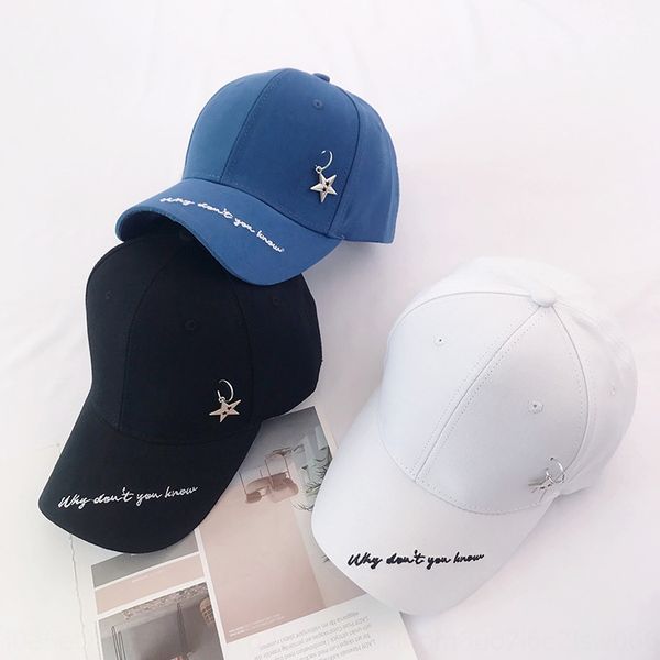 

8rv8v korean style web celebrity with the same hat letter embroidery male and female personality all-match baseball cap baseball cap iron ri, Blue;gray