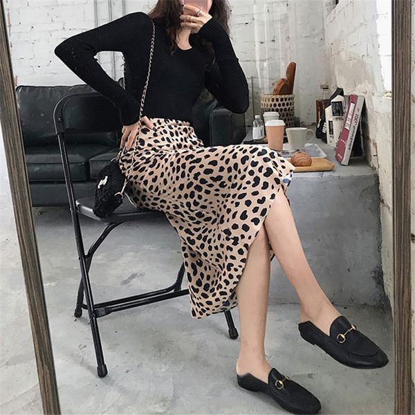 

skirts womens 2020 cheetah print skirt ladies animal print skirts a line high waist skirt summer midi skirt sale items, Black