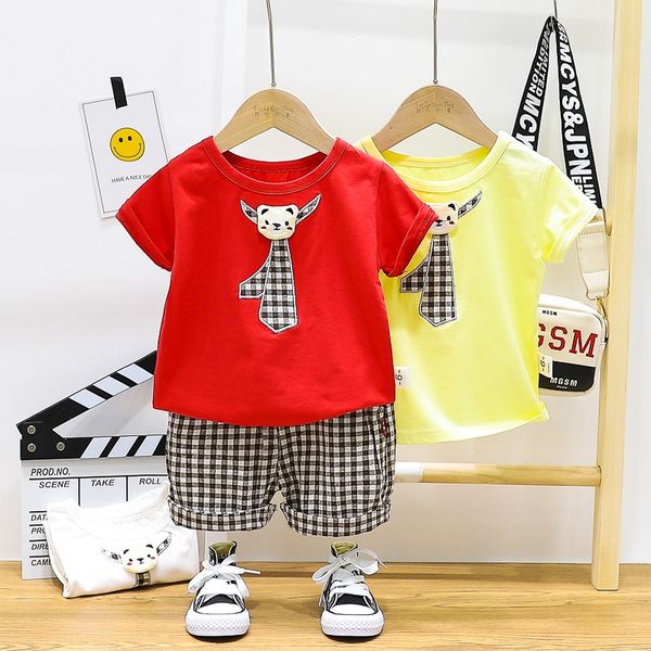

boyssummer boy clothes 2020 new trendy baby short sleeve two-piece set 4 summer children's clothes 1-3 years old baby