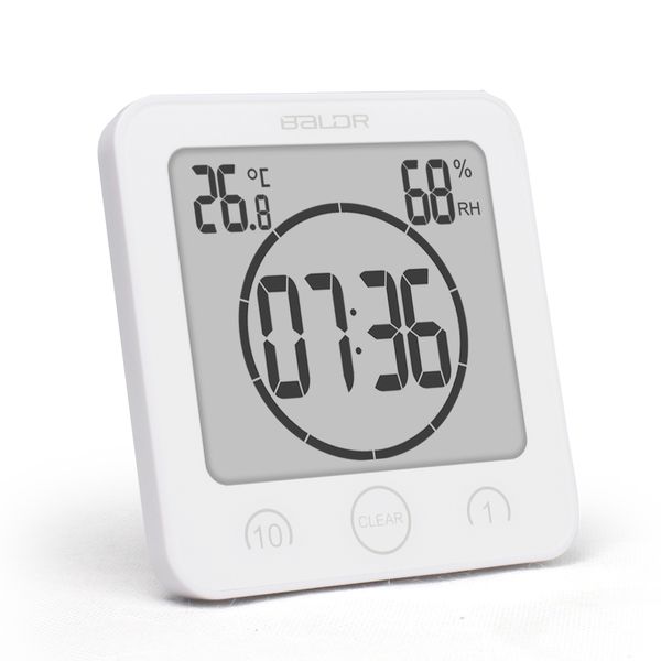 

new digital waterproof shower wall stand clock humidity temperature timer