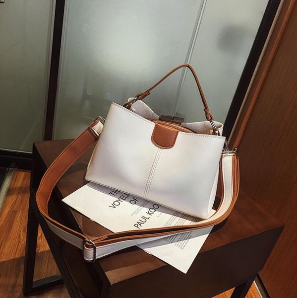 

new women's bag fashion color contrast design women's handbag versatile single shoulder messenger bag wholesale