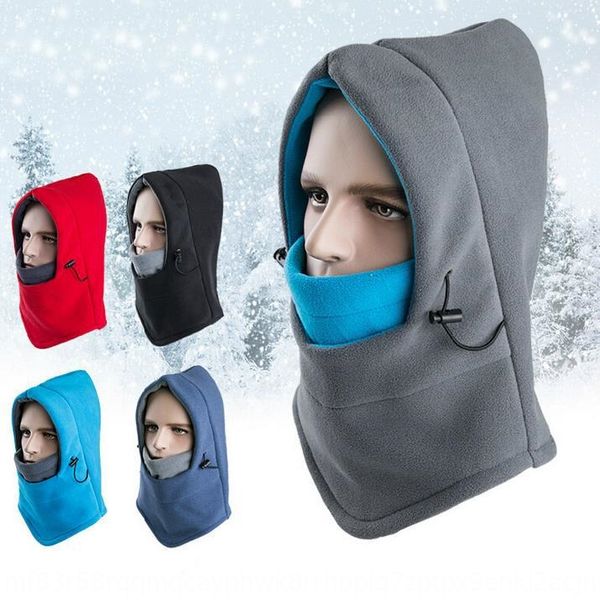 

outdoor cycling sports windproof warm mask thickened warm bicycle head cover double-layer windproof cold-proof fleece cap head cover