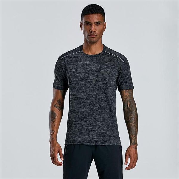 

running jerseys quick dry light breathable t-shirt o-neck short sleeved comfortable sports shirt gym exercise fishing for man, Black;blue
