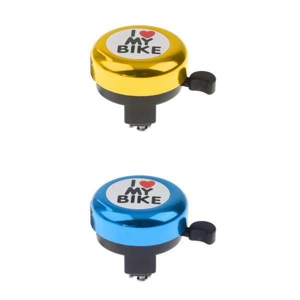 

2pcs i love my bike metal handlebar bicycle bell kid's clear sound alarm