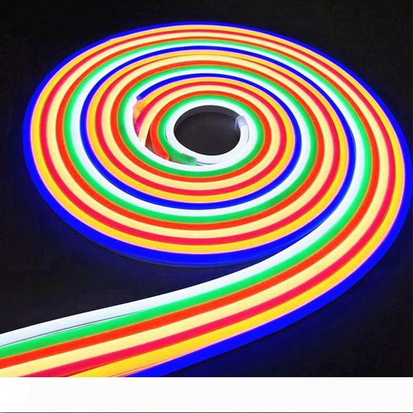 

led strip 12v waterproof 2835smd ribbon led neon light ip65 white warm white red green blue pink yellow led tape light