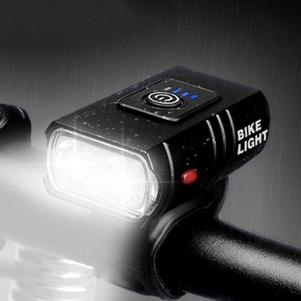 

1pc bike light rainproof usb rechargeable led 1000lm front lamp headlight aluminium alloy ultralight bicycle light