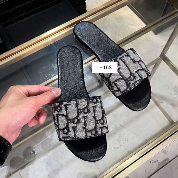 

fashion classic women slippers woman shoes sandals zapatos mujer chaussure femme sapato feminino sandalias oblique series size 37, Black