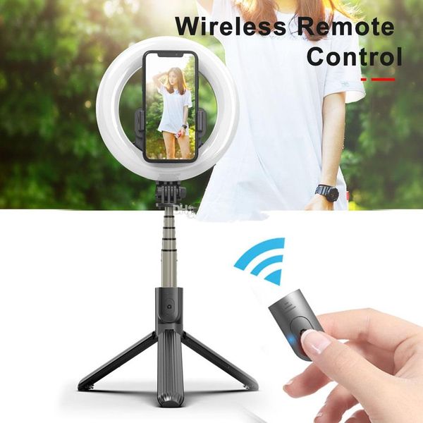 

l07 селфи палка с 5-дюймовым led селфи кольцо света с штативы стенд складной штатив селфи для макияжа live stream