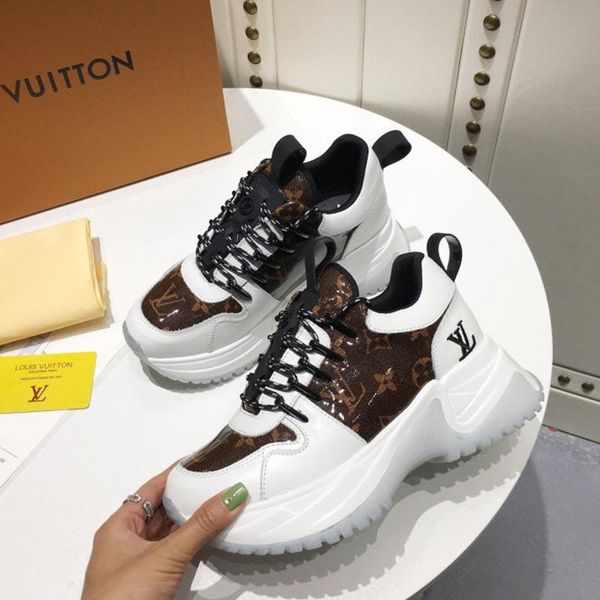 

designer luxury women's casual fashion shoes, women's outdoor casual shoes, leather material, original box 012, Black