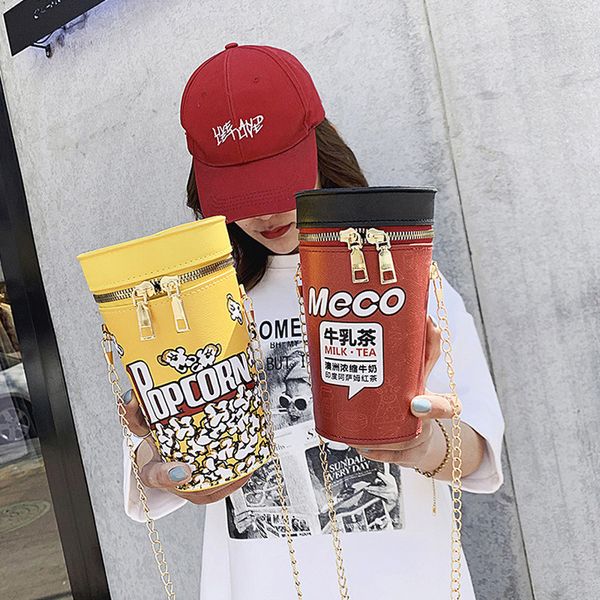 

amelie glanti small bag female 2020 new printing creative popcorn bag chain single shoulder crossbody student style