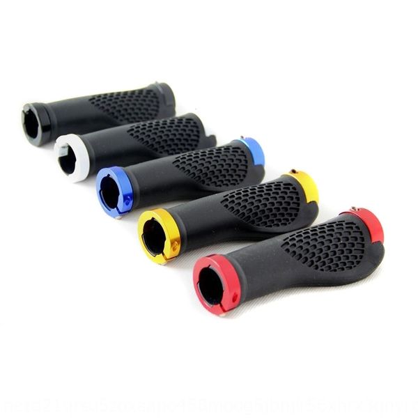 

bicycle meat ball handle cover mountain bike lock rubber handle ergonomic bicycle gloves and gloves grip, Silver
