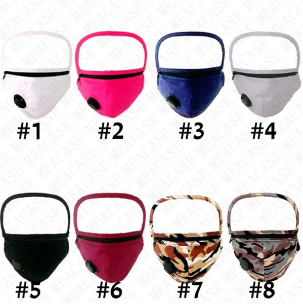

detachable face masks designer removable clear eye shield masks women men visable installed filters cycling breather mask cover new d72710