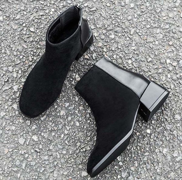 

fashion leather star women shoes woman leather short autumn winter ankle designer fashion brand women boots p142, Black