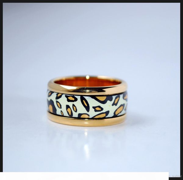 

leopard series rings 18k gold-plated enamel rings designer ring for women brand rings for gift, Silver