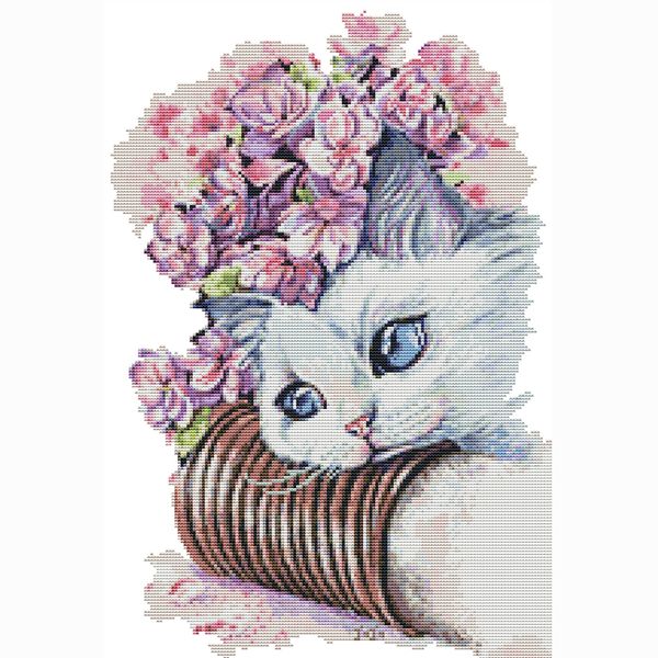 

factory wholesale cross stitch embroidery set animal needlepoint canvas cxc thread accessories selling home decorations gift