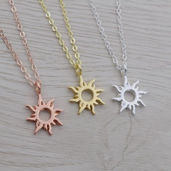 

sanlan gold or sun necklace star necklace sun, Silver