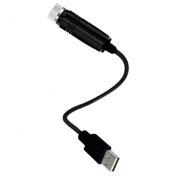

convenient auto intorior roof armrest box constantly bright starry sky usb lamp laser projector ambient lights