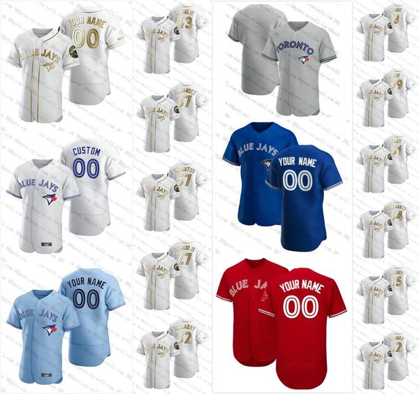 

bo bichette blue golden edition jerseys vladimir guerrero jr. austin martin cavan biggio hyun-jin ryu yamaguchi randal grichuk drury jansen, Black