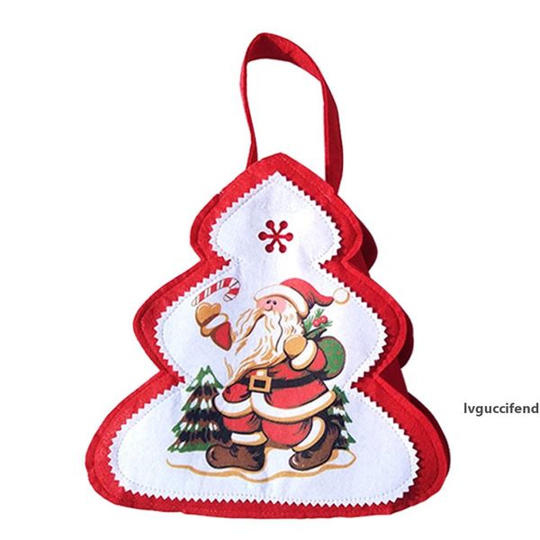 

merry christmas gift candy bag xmas tree-shaped bag decorations for home new year gifts