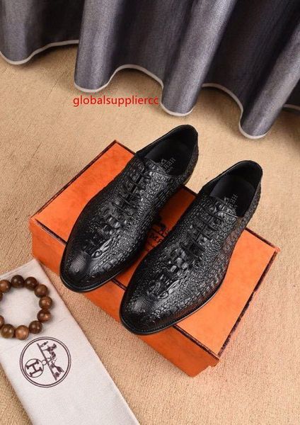 

high-end leather dress shoes 207706 men dress shoes moccasins loafers lace ups monk straps boots drivers real leather sneakers, Black;green