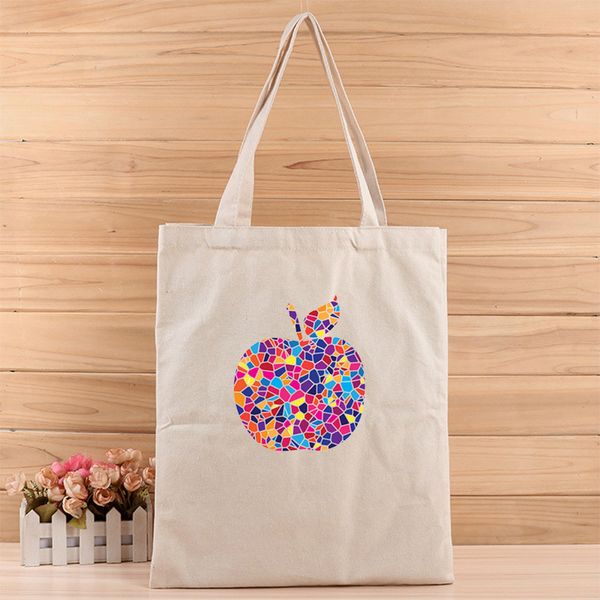 

creative colorful apple fashion girls and women casual canvas tote bags suit for shopping,gift,wedding, birthday or anything else