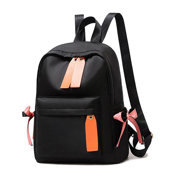 

schoolbag lady backpack 2020 new trend korean simple solid color zipper soft back canvas high school simple student backpack