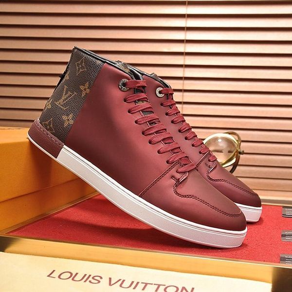 

new arrival mens shoes plus size outdoor walking luxury shoes lace -up sports high lightweight men shoes with origin box
