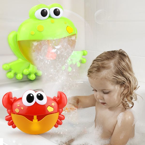 Bolha Crabs Baby Bath Toy Bath engraçado automático fabricante de bolha piscina banheira de sabão máquina da música Brinquedos para Crianças Crianças